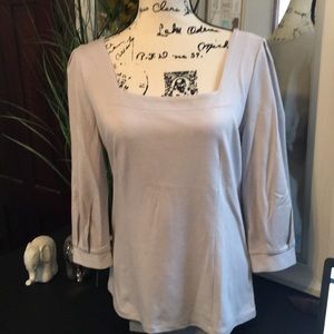 Ann Taylor Square Neck Top